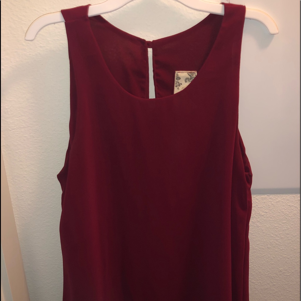 Blu Pepper Deep Red Blouse